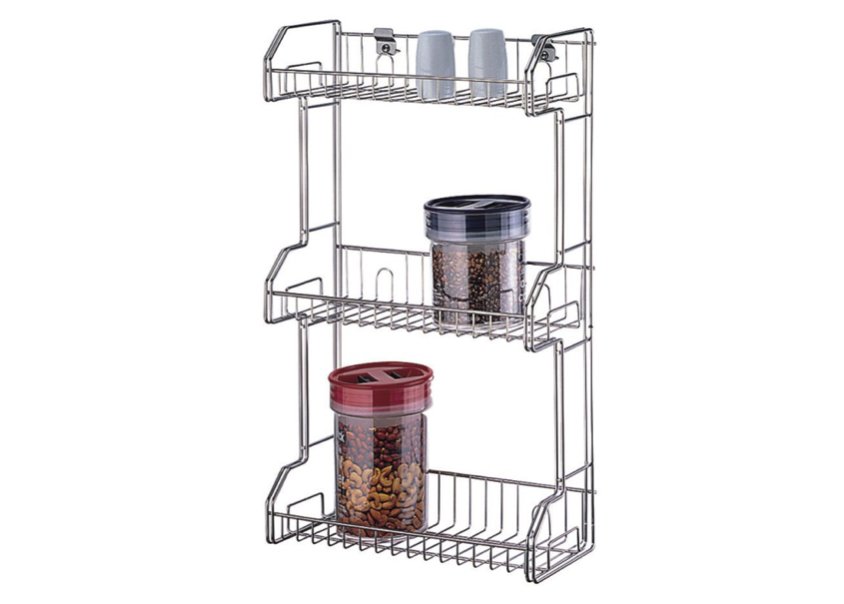 CS3117A Hang On Wall 3 Tier Spice Rack